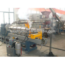 Two stage compounding extruder machine for PVC granules